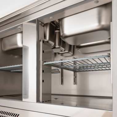 STALGAST - Table réfrigérée à salade à 2 portes, V 240 l