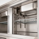 STALGAST - Table réfrigérée à salade à 2 portes, V 240 l