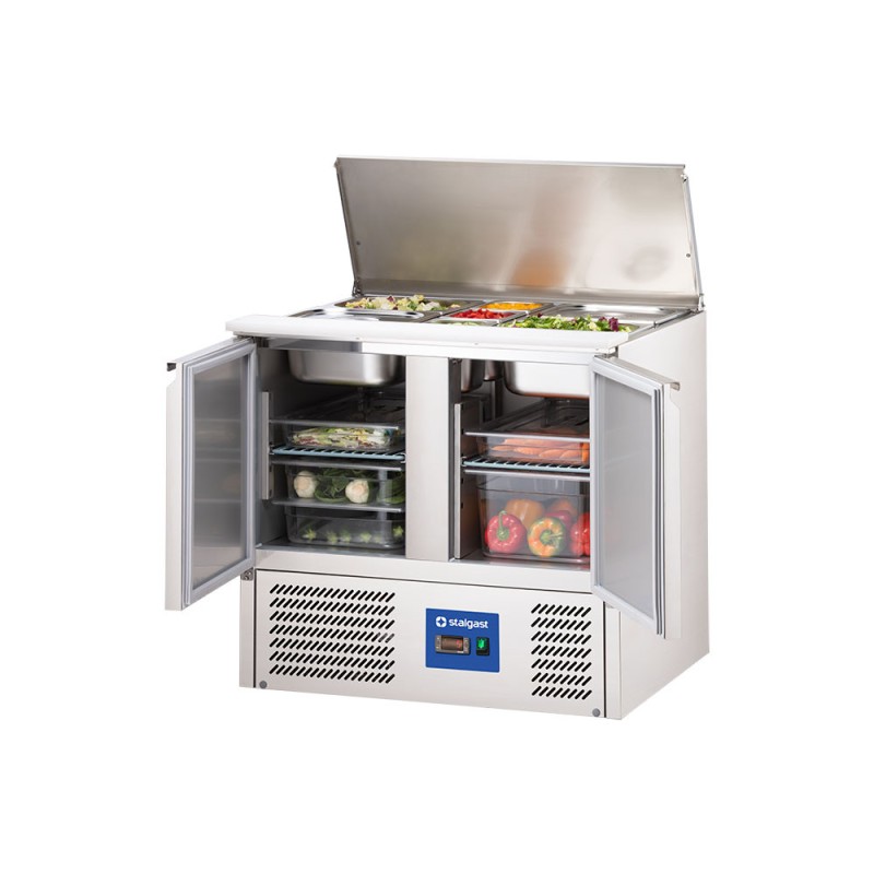 STALGAST - Table réfrigérée à salade à 2 portes, V 240 l