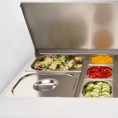 STALGAST - Table réfrigérée à salade à 2 portes, V 240 l