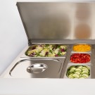 STALGAST - Table réfrigérée à salade à 2 portes, V 240 l