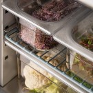 STALGAST - Table réfrigérée à salades à deux portes avec superstructure en verre, V 240 l