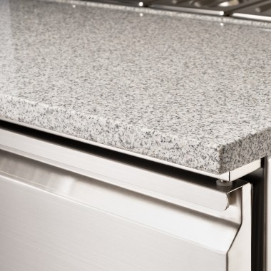 STALGAST - Table réfrigérée à deux portes pour pizza, V 240 l