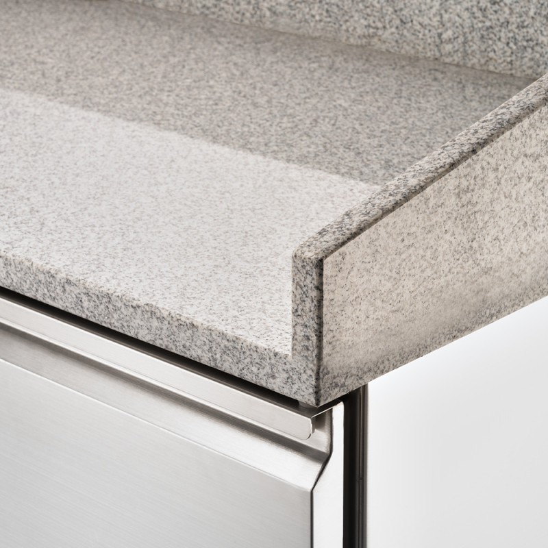 STALGAST - Table réfrigérée 3 portes pour pizza sans superstructure sur roulettes, V 368 l