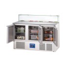 STALGAST - Table réfrigérée 3 portes pour pizza avec dessus en verre, V 402 L