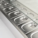 STALGAST - Vitrine réfrigérée vitrée L 2000 mm 10 x GN 1/4