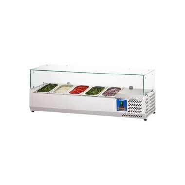 STALGAST - Vitrine réfrigérée surélevée avec vitre 5 x GN 1/4