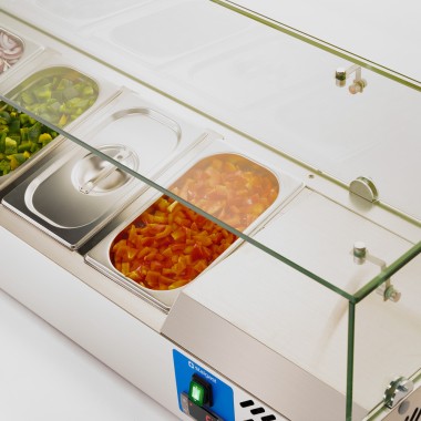 STALGAST - Vitrine réfrigérée superposée avec 6 bacs GN 1/3