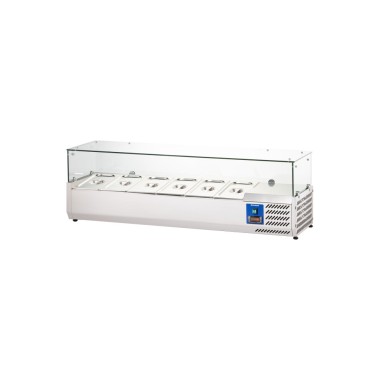 STALGAST - Vitrine réfrigérée vitrée L 1500 mm 6 X GN 1/3