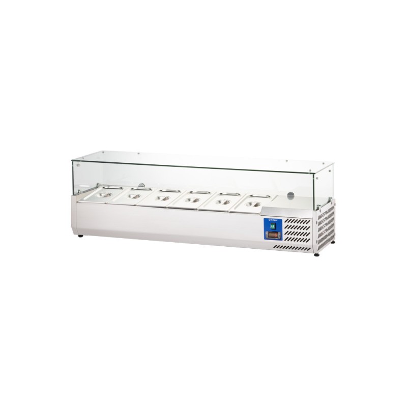 STALGAST - Vitrine réfrigérée vitrée L 1500 mm 6 X GN 1/3
