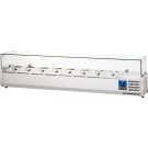 STALGAST - Vitrine réfrigérée surélevée avec vitre 8 x GN 1/4