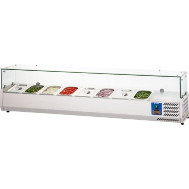 STALGAST - Vitrine réfrigérée surélevée avec vitre 8 x GN 1/4