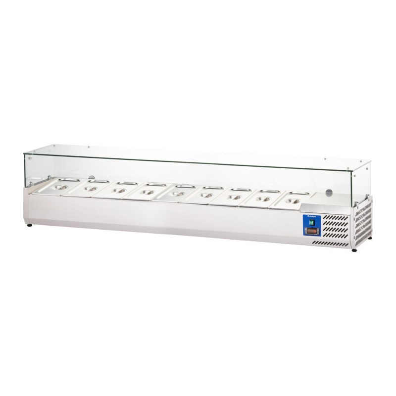 STALGAST - Vitrine réfrigérée surélevée avec vitre L 2000 mm