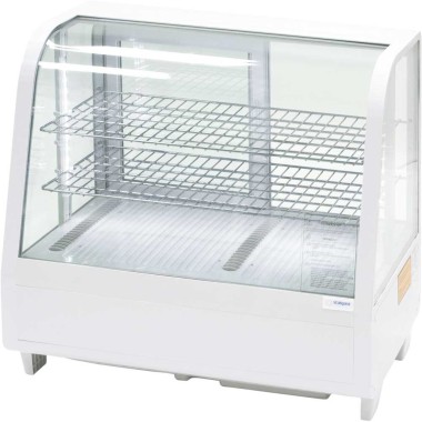 STALGAST - Vitrine d'exposition 100 L blanc avec éclairage LED
