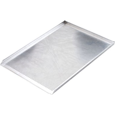 STALGAST - Plaque de cuisson perforée en aluminium avec 3 bords