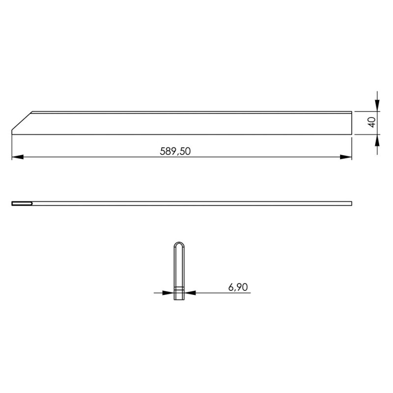STALGAST - Barre de liaison pour profilé 700 haute courte