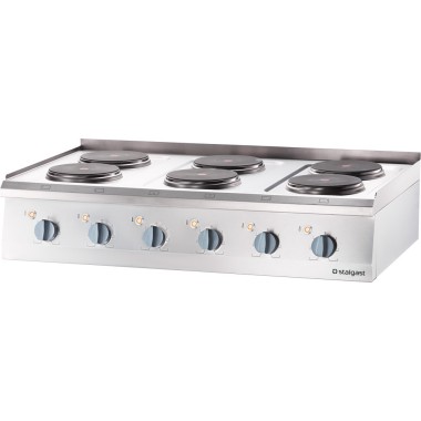 STALGAST - Cuisinière électrique 6 plaques réglable 15,6 kW