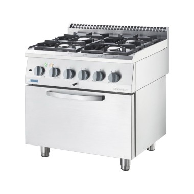 STALGAST - Cuisinière gaz avec four électrique 800x700 14.0+6.5 kW G20/20 mbar