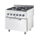 STALGAST - Cuisinière gaz avec four électrique 800x700 14.0+6.5 kW G20/20 mbar