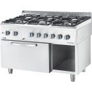 STALGAST - Cuisinière gaz avec four électrique 1200x700 25.5+6.5 kW G20/20 mbar