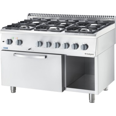 STALGAST - Cuisinière gaz avec four électrique 1200x700 21.0+6.5 kW G20/20 mbar