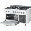 STALGAST - Cuisinière gaz avec four électrique 1200x700 21.0+6.5 kW G20/20 mbar