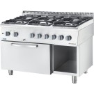STALGAST - Cuisinière à gaz avec four électrique 1200x700 21.0+6.5 kW G30/37 mbar