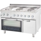 STALGAST - Cuisinière électrique 6 feux avec four électrique 15,6+7 kW