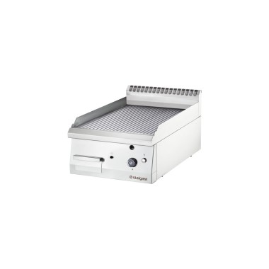 STALGAST - Plancha  gaz grill nervuré 400x700 6,5 kW G20/20 mbar