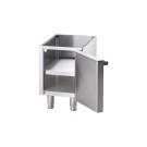 STALGAST - Plancha  gaz grill nervuré 400x700 6,5 kW G20/20 mbar