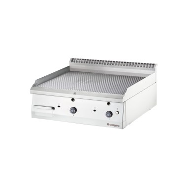 STALGAST - Plancha réglable striée au gaz 800x700 13.0 kW G20/20 mbar