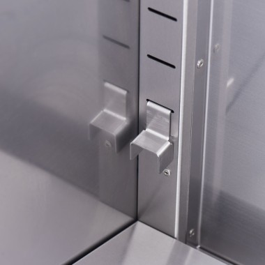 STALGAST - Plancha électrique nervurée avec couvercle 8,1 kW