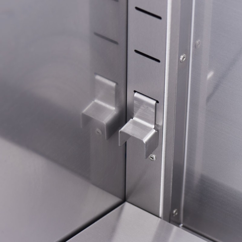 STALGAST - Plancha électrique nervurée avec couvercle 8,1 kW