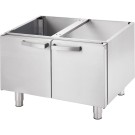 STALGAST - Plancha électrique nervurée avec couvercle 8,1 kW