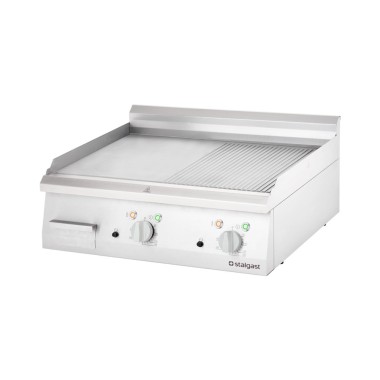 STALGAST - Plancha électrique lisse et nervurée, 8,1 kW