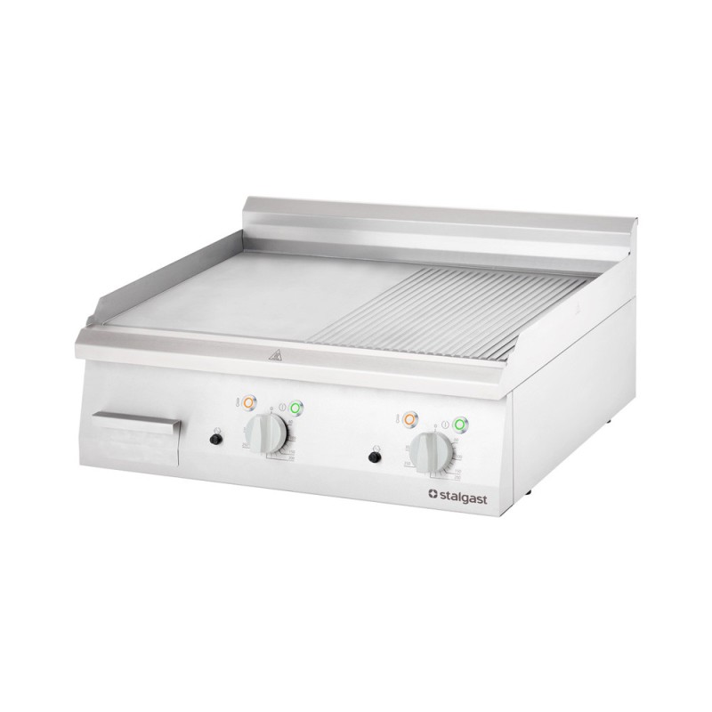 STALGAST - Plancha électrique lisse et nervurée, 8,1 kW