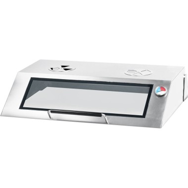 STALGAST - Plancha électrique lisse et nervurée avec couvercle 8,1 kW.