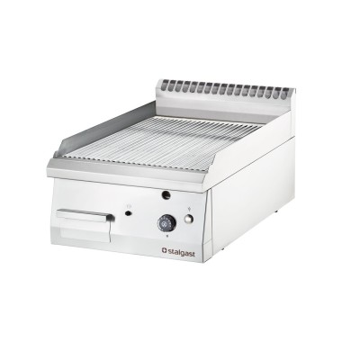 STALGAST - Plancha gaz amovible rainurée