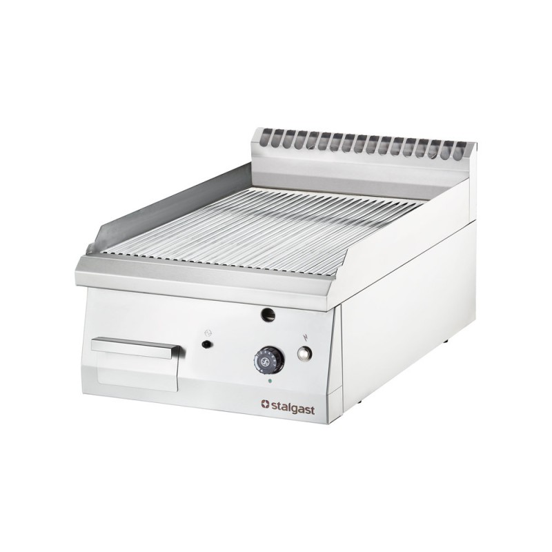 STALGAST - Plancha gaz amovible rainurée
