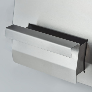 STALGAST - Plancha électrique chromée lisse et nervurée