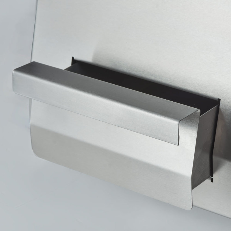 STALGAST - Plancha électrique chromée lisse et nervurée