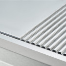 STALGAST - Plancha électrique chromée lisse et nervurée