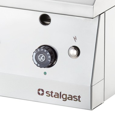 STALGAST - Plancha à gaz lisse et nervurée amovible 800x700