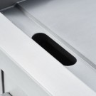 STALGAST - Plancha amovible lisse et nervurée à gaz