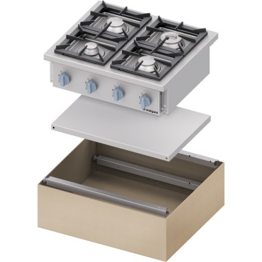 STALGAST - Cuisinière à gaz 800x700