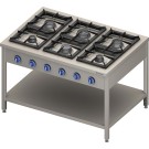 STALGAST - Cuisinière  gaz 6 brûleurs