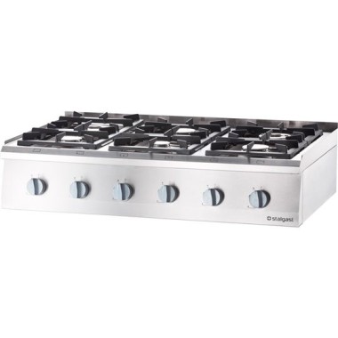 STALGAST - Cuisinière à gaz sur pied 1200x700 32.5 kW G20/20 mbar