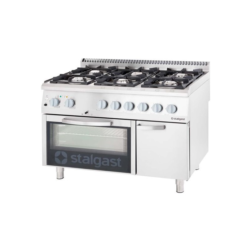 STALGAST - Cuisinière gaz avec four électrique 1200x700 32.5+7.0 kW G30/37 mbar