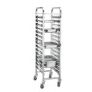 Beckers - Chariot  Modèle TR15A inox 201 Capacité GN1/1 GN1/2 GN1/3