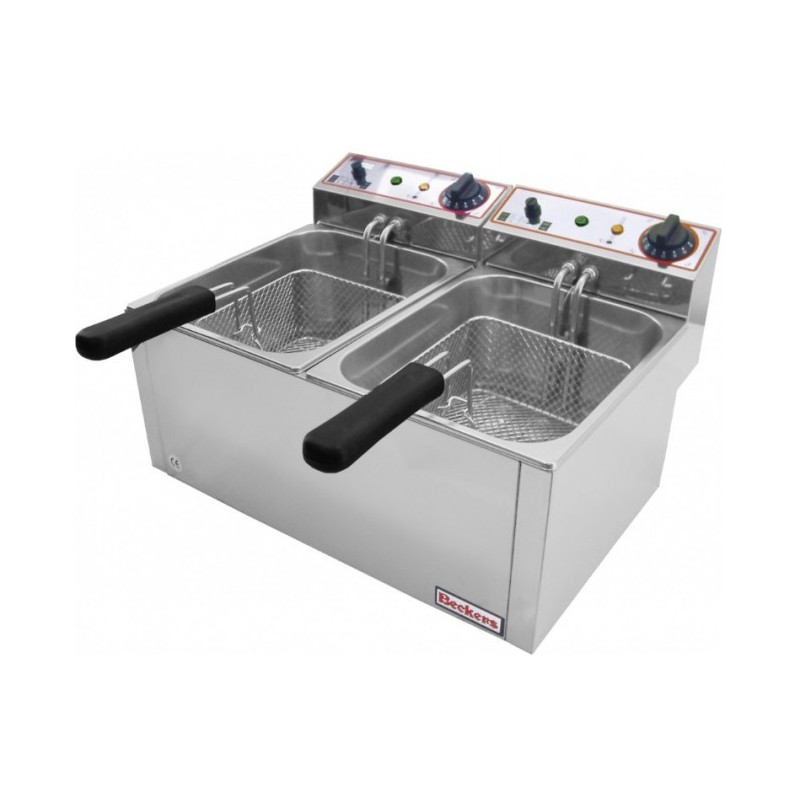 Beckers - Friteuse électrique de comptoir Modèle FR6+6